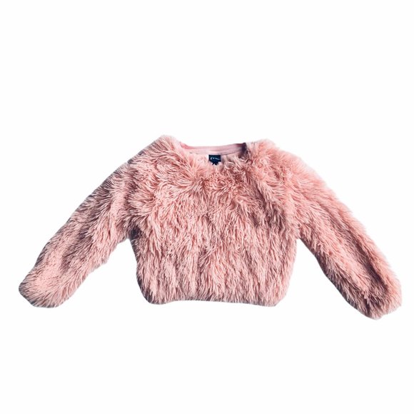Art Class Pink Faux-Fur Sweater Teddy Bear Sz M - Picture 3 of 5